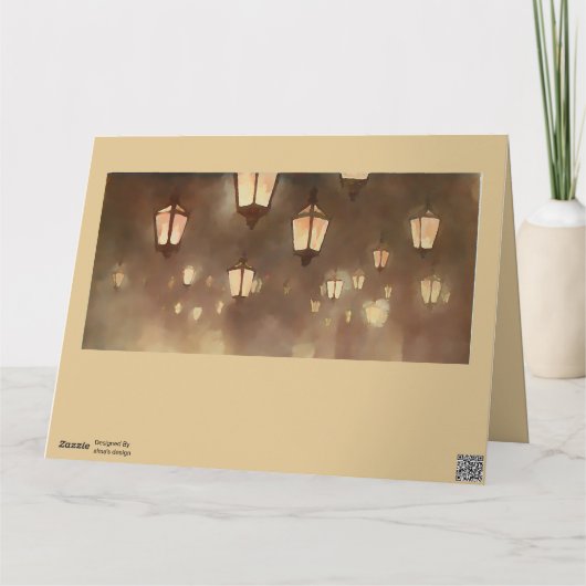 Ramadanlampen - schilderen kaart (Achterkant)