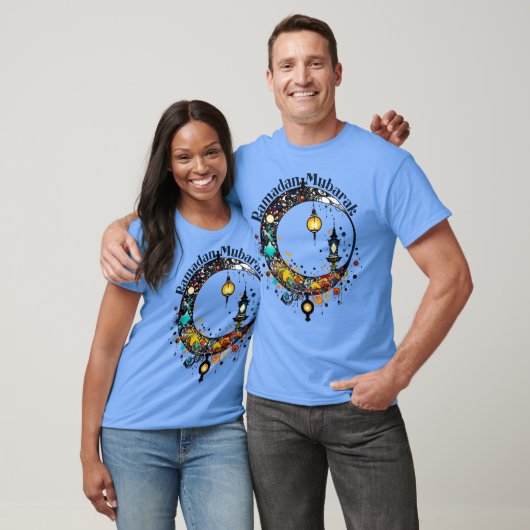 Ramadanmaan in Pollock-stijl T-shirt (Unisex)