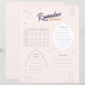 Ramadanplanner (Voorkant / Achterkant)