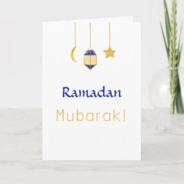 Ramadhan Mubarak Notitiekaartje