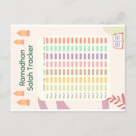 Ramadhan Salah Tracker briefkaart