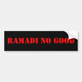 ramadi is niet goed bumpersticker