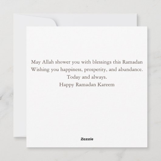 Raman Kareem Feestdagenkaart (Achterkant)