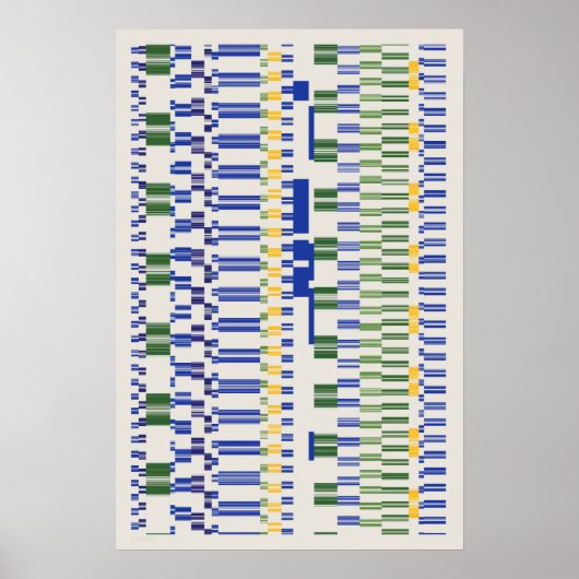 Ramanujan-getallenpatroon poster (Voorkant)