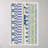 Ramanujan-getallenpatroon poster (Voorkant)