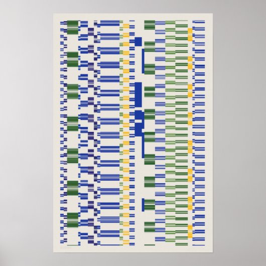 Ramanujan-getallenpatroon poster (Voorkant)