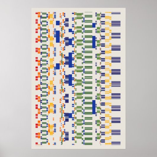 Ramanujan-getallenpatroon Poster (Voorkant)