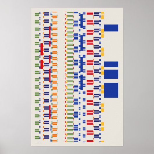 Ramanujan-getallenpatroon  poster (Voorkant)