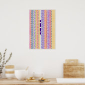 Ramanujan numbers Pattern Design  Poster (Keuken)