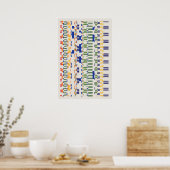 Ramanujan Numbers Pattern  Poster (Keuken)