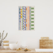 Ramanujan numbers Pattern  Poster (Keuken)