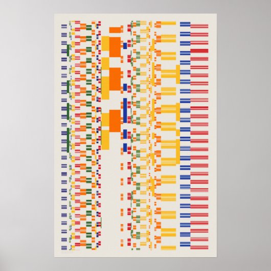 Ramanujan-nummers Patroon Poster (Voorkant)