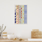 Ramanujan-nummers Patroon  Poster (Keuken)