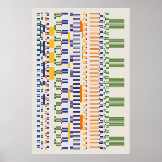 Ramanujan-nummers Patroon Poster (Voorkant)