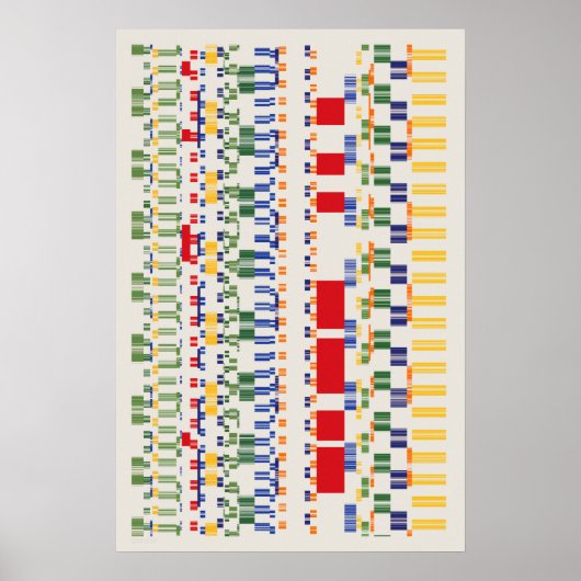Ramanujan-nummers Patroon Poster (Voorkant)