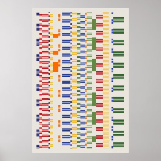 Ramanujan-nummers Patroon Poster (Voorkant)