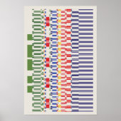 Ramanujan-nummers patroon poster (Voorkant)