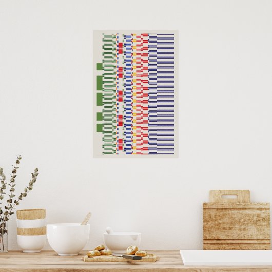 Ramanujan-nummers patroon poster (Keuken)