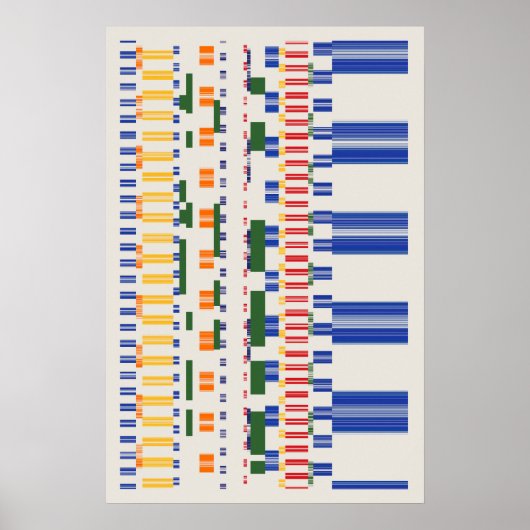 Ramanujan-nummers Patroon Poster (Voorkant)