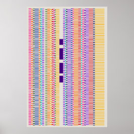 Ramanujan-nummers Patroonontwerp  Poster