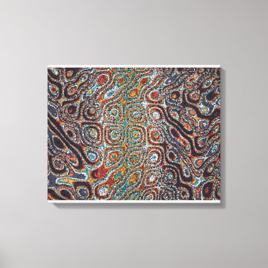 Ramanujan Theta Flow Field Canvas Afdruk (Voorkant)