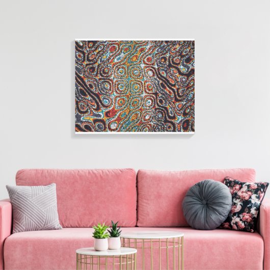 Ramanujan Theta-stroomveld Canvas Afdruk (Insitu (Woonkamer))