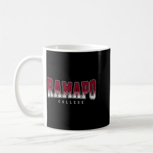 Ramapo Collegiate Of Technology Arch Retro Voor He Koffiemok (Links)