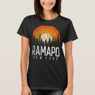 Ramapo New York NY Retro  70-80-jaren 90 T-shirt