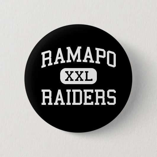 Ramapo - Raiders - Hoge Franklin-meren Ronde Button 5,7 Cm (Voorkant)