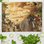 Ramaria stricta Fungi Tea Towel Theedoek (Gevouwen)