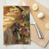 Ramaria stricta Fungi Tea Towel Theedoek (Quarter Fold)