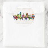 Ramat Gan Israel Skyline Ronde Sticker (Tas)