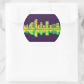 Ramat Gan Israel Skyline Ronde Sticker (Tas)