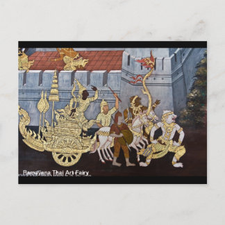 Ramayana Thai Art Fairy Briefkaart