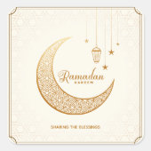 Ramazan | Ramadan Kareem  Vierkante Sticker (Voorkant)