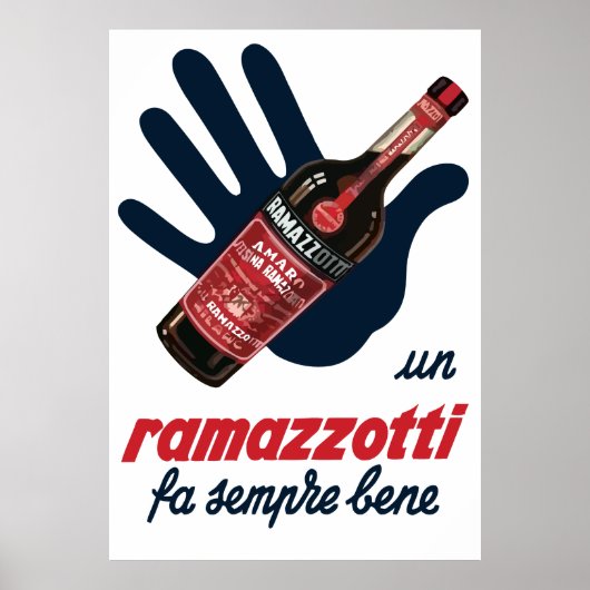 RAMAZZOTTI POSTER (Voorkant)
