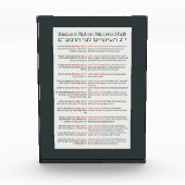 Rambam's 13 Beginselen van de joodse Faith Dark Gr Fotoblokken (Voorkant)