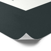 Rambam's 13 principes van Joodse Faith Dark Grey Poster (Hoek)