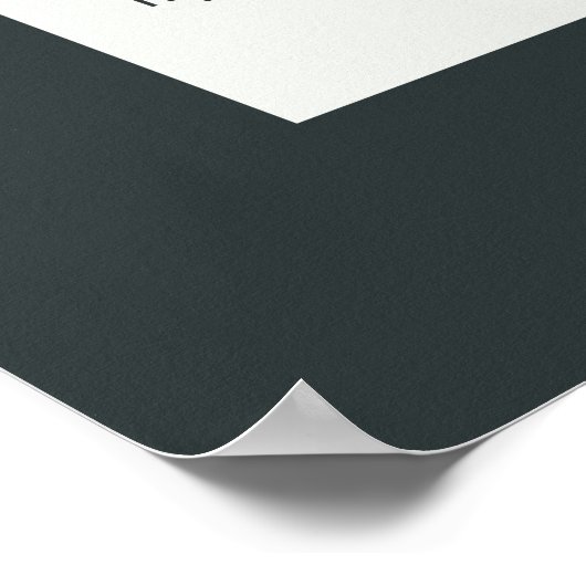 Rambam's 13 principes van Joodse Faith Dark Grey Poster (Hoek)