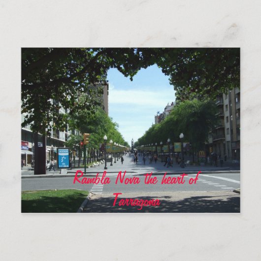 Rambla Nova het hart van Tarr... Briefkaart (Voorkant)