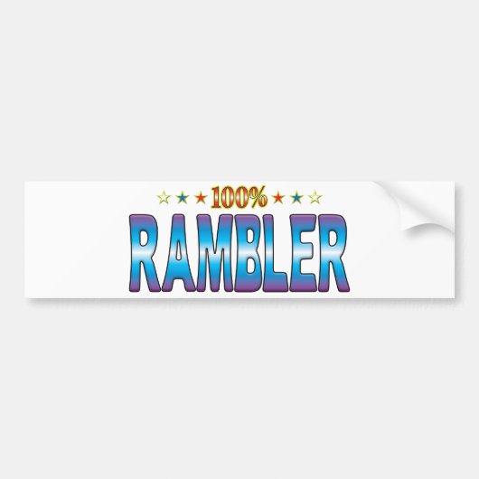Rambler Star-Label v2 Bumpersticker (Voorkant)