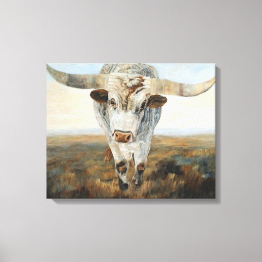Ramblin' on Koe Canvas Afdruk (Voorkant)