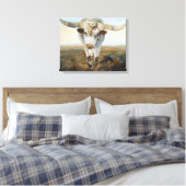 Ramblin' on Koe Canvas Afdruk (Insitu (Slaapkamer))