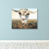 Ramblin' on Koe Canvas Afdruk (Insitu (Houten vloer))