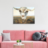 Ramblin' on Koe Canvas Afdruk (Insitu (Woonkamer))