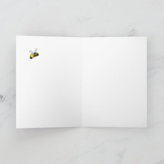 Rambling Roos Blue Peace and Joy Kaart (Binnen)