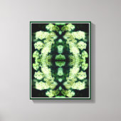 Rambling Wild White Roses Abstract Canvas Afdruk (Voorkant)