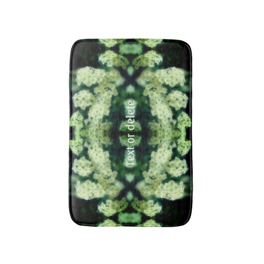 Rambling Wild White Roses Abstract gepersonaliseer Badmat (Voorkant Verticaal)