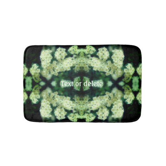 Rambling Wild White Roses Abstract gepersonaliseer Badmat (Voorkant)