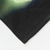 Rambling Wild White Roses Abstract gepersonaliseer Fleece Deken (Hoek)